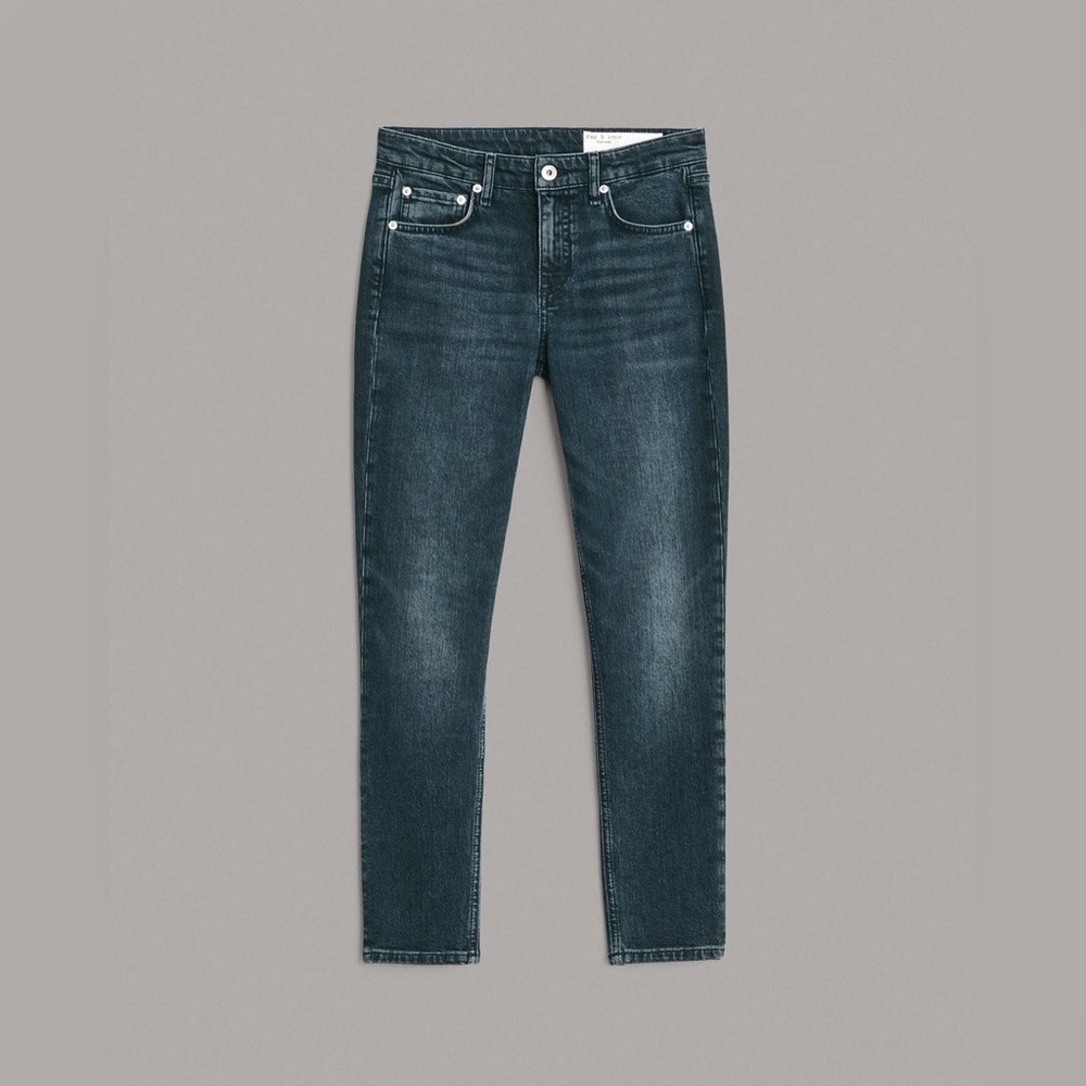 NWOT Rag & Bone Women’s Cate Mid-Rise Ankle Skinny Jeans in Dekaulb Dark Wash